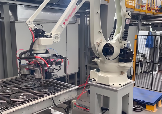 Automotive brake disc automatic coating production line
